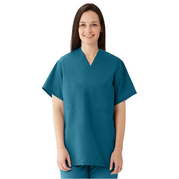 ComfortEase by Medline Shirt Scrub 910 Unisex Small Caribbean Blue Ea - 910JCBS-CM