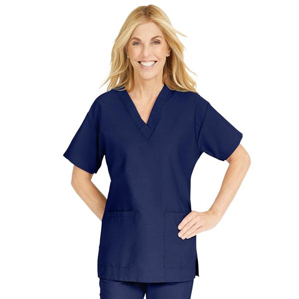 ComfortEase by Medline Shirt Scrub Comfortease 8800 Womens X-Small Midnight Blue Ea - 8800JNTXS