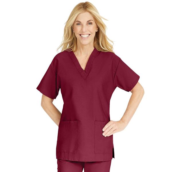 ComfortEase by Medline Shirt Scrub Comfortease 8800 Womens X-Large Wine Ea - 8800JWNXL