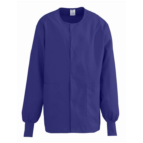 ComfortEase by Medline Jacket Warm-Up 65% Polyester / 35% Cotton Comfortease Unisex Purple Md 2Pckt Ea - 8832JPPM