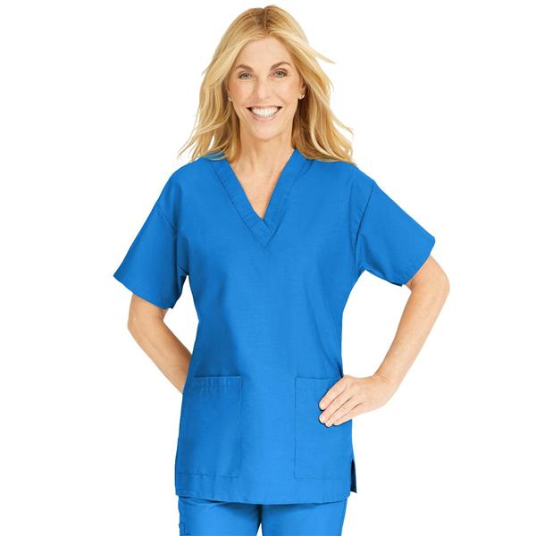 ComfortEase by Medline Shirt Scrub Comfortease 8800 Womens 3X Large Royal Blue Ea - 8800JRLXXXL