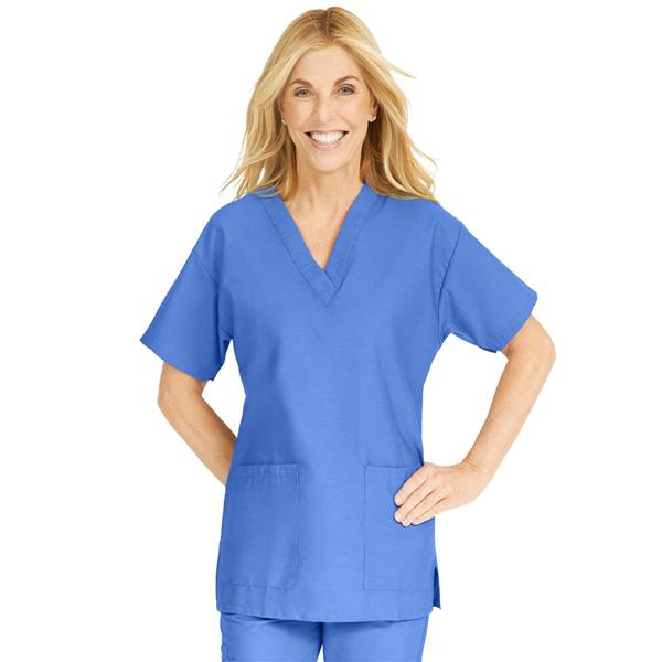 ComfortEase by Medline Shirt Scrub Comfortease 8800 Womens 3X Large Ceil Blue Ea - 8800JTHXXXL