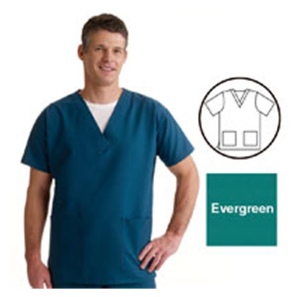 ComfortEase by Medline Shirt Scrub Comfortease 8800 Womens 2X Large Evergreen Ea - 8800JEGXXL