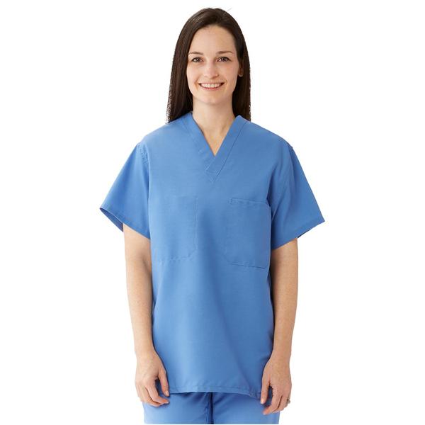 ComfortEase by Medline Shirt Scrub 910 Unisex 2X Large Ceil Blue Ea - 910JTHXXL-CM