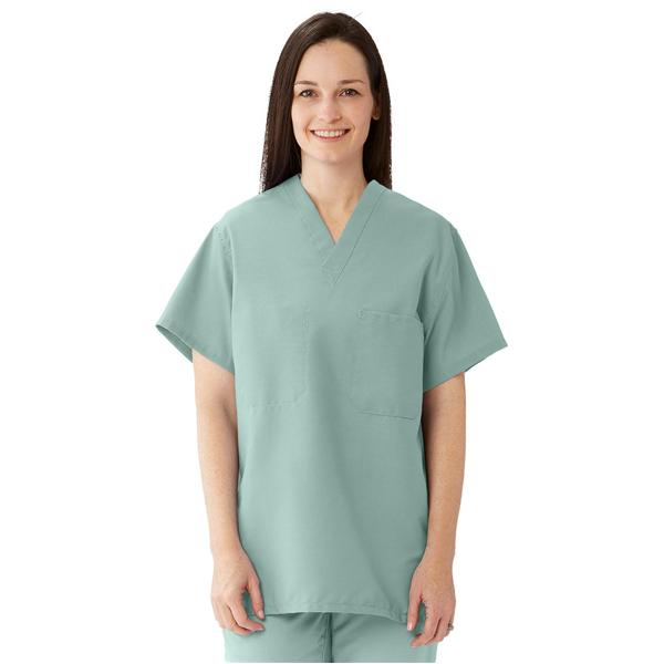 ComfortEase by Medline Shirt Scrub 910 Unisex X-Large Seaspray Ea - 910JSSXL-CM