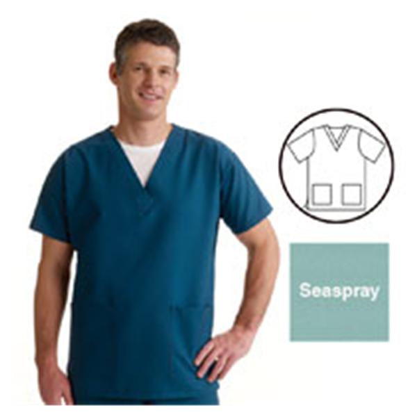 ComfortEase by Medline Shirt Scrub Comfortease 8800 Womens 3X Large Seaspray Ea - 8800JSSXXXL