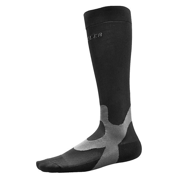 Mueller Sports Medicine Socks Compression Performance Over-The-Calf Small Men 6-8/Women 7-9 Gry/Blk 1/Pr - 42021