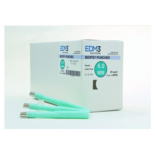 EDML, Biopsy Punch Biopunch 6Mm Sure Grip Handle Stainless Steel Blade Disp Strl 25/Bx - BP60