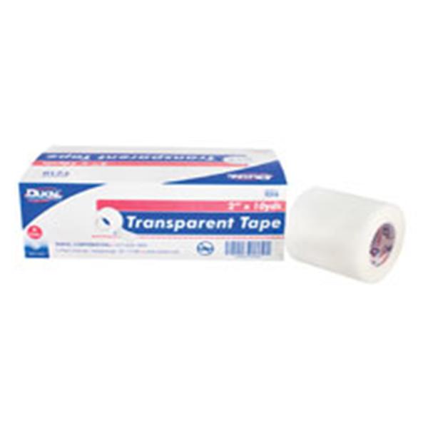 Dukal Corporation Tape Plastic 2"X10Yd Transparent 6/Box, 1 Bx/Ca - T210