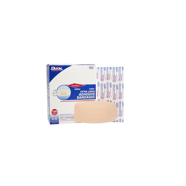 Dukal Corporation Bandage Strips Fabric Caliber 2X4" Flexible Tan 100/Box, 1 Bx/Ca - 7613