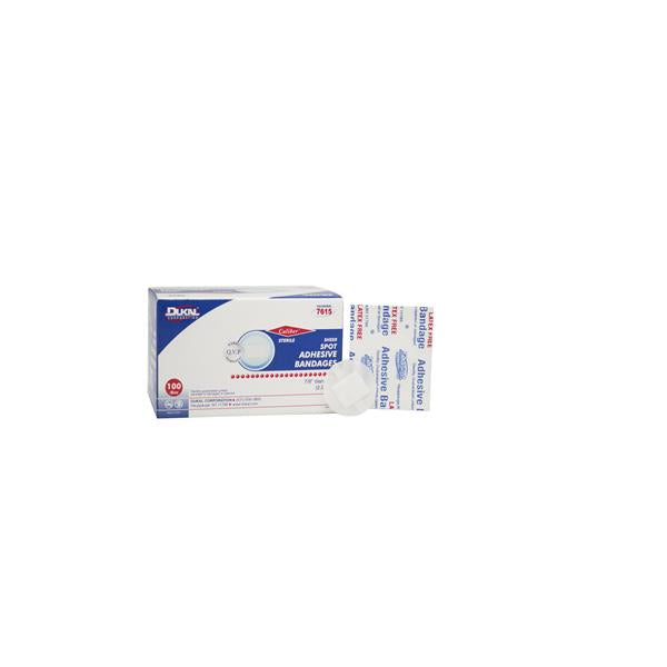 Dukal Corporation Bandage Spot Fabric 7/8" Sheer 100/Box, 1 Bx/Ca - 7615