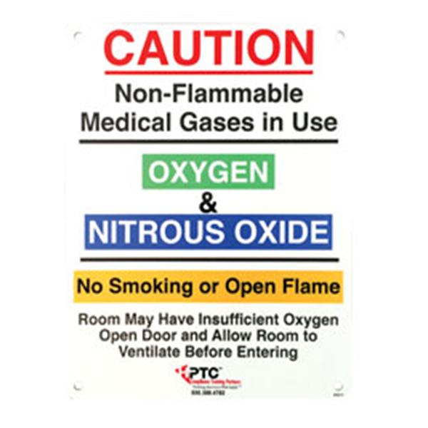 HPTC Sign Warning Mgws Medical Gas Warning Ea - MGWS