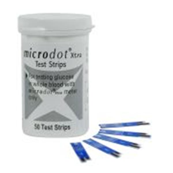 Cambridge Sensors USC,. Microdot Xtra Blood Glucose Test Strip 50/Bx, 150 Bx/Ca - 200-50