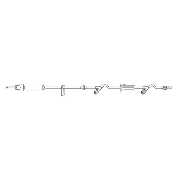 Medsource International Iv Administration Set Medsource Ndls Needle Free Injection Site 105" 15 Drops Ea, 50 Ea/Ca - MS-83105