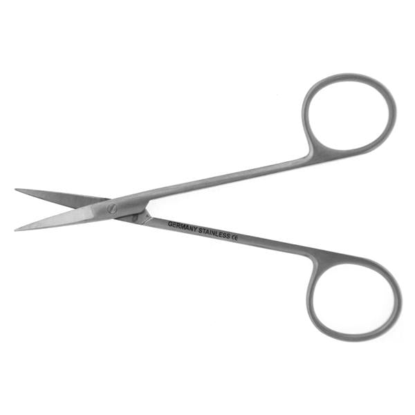 BR Surgical, Scissors Iris 4-1/2" Sharp/Sharp Smooth Straight Stainless Steel Ea - BR08-34011