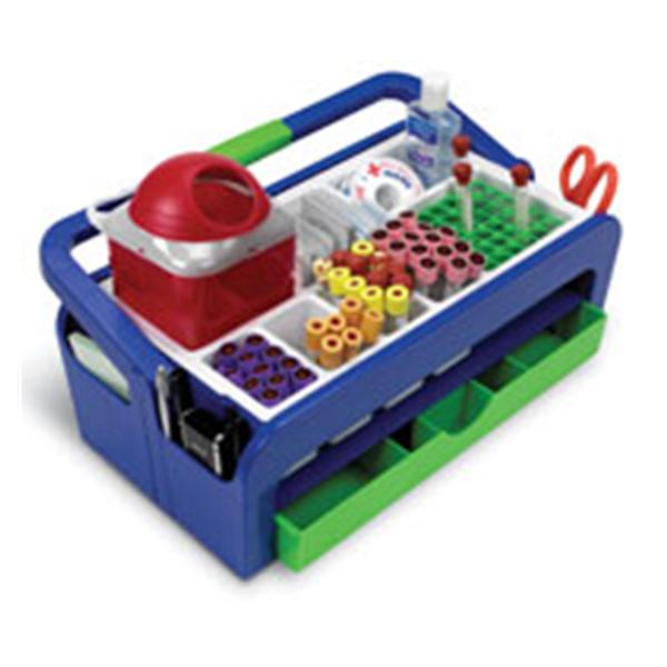 Heathrow Scientific, Droplet Blood Collection Tray 16-8/10X10-4/10X6-7/10" Blue/Green Ea - HS2200B