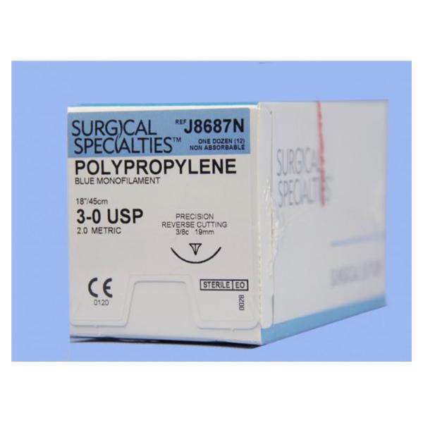 Look/Div Surgical Specialties Suture 3-0 Polypropylene Pc-31 Blue 18" Monofilament 12/Bx - J8687N