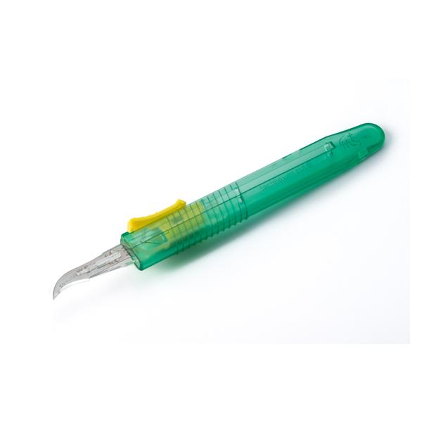 Myco Medical Supplies Scalpel Surgical Technocut Plus #12 Safety Sterile Disposable 10/Box - 6008TR-12