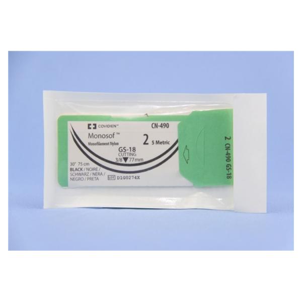 Medtronic MITG-Covidien Suture 2 Nylon Gs-18 Monosof Black 30" Monofilament 24/Ca - CN490