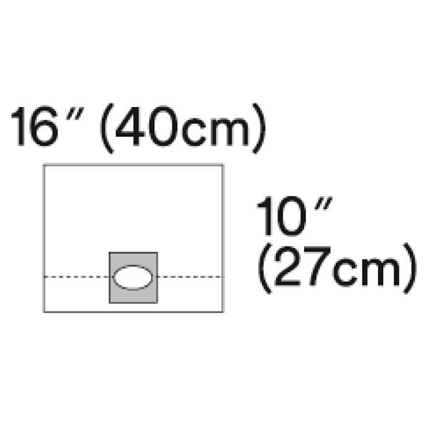 3M Healthcare Drape Lasik Surgical Steri-Drape Fenestrated 15X10" Clear Sterile 80/Ca - 1022