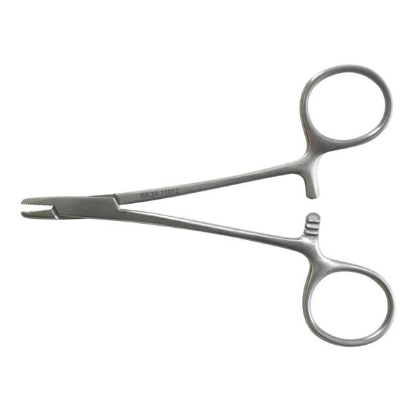 Hermann Medizentechnik Holder Needle Derf 4-3/4" Serrated Jaw Stainless Steel Ea - BR24-11012