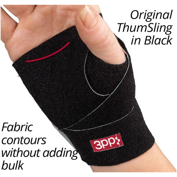 3-Point Products Splint Thumsling Hand Nylon/Lycra Black Size Medium/Large Left Each - P2006-L34BK