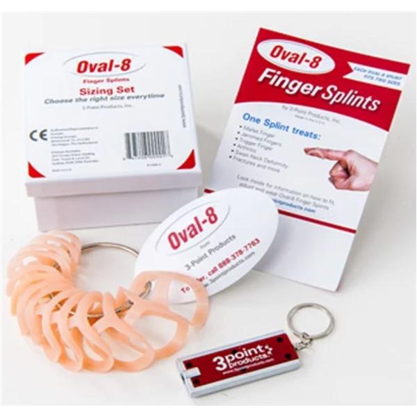 3-Point Products Splint Oval-8 Sizer Kit Finger Beige Universal 12/Box - P1008-S