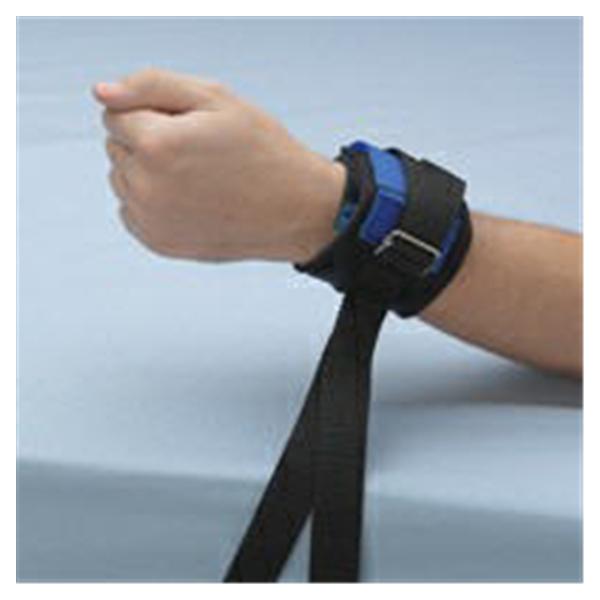 J.T. Posey Company Strap Restraint Twice As Tough Wrist Neoprene Hook & Loop D Ring Blue Pr - 2790