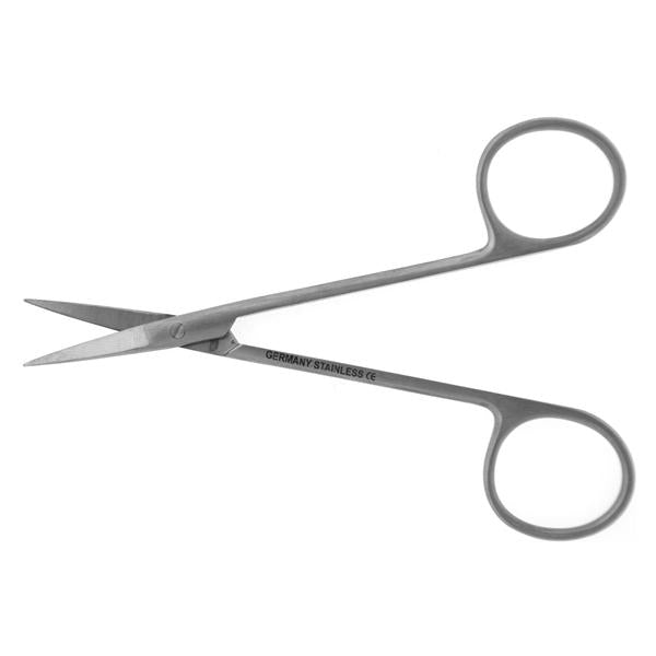 Hermann Medizentechnik Scissors Iris 4-1/2" Sharp/Sharp Smooth Straight Stainless Steel Ea - BR08-34011