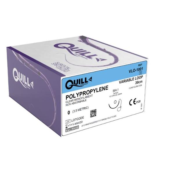 Look/Div Surgical Specialties Suture 0 Polypropylene Quill Clear 30Cm Monofilament Non-Absorbable 12/Bx - VLO-1001