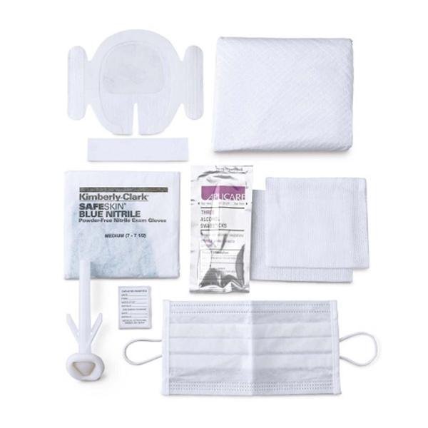 Medical Action Industries Pack Dressing Change Central Line With Nitrile Gloves/1X4" Transpore Tape 20/Ca - 262837