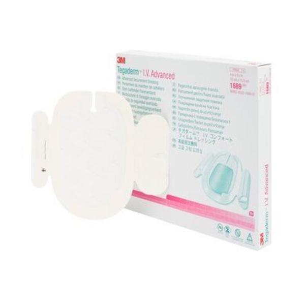 3M Healthcare Dressing Iv Tegaderm Advanced Foam 4X6-1/8" Adhesive Transparent Lf 100/Case - 1689