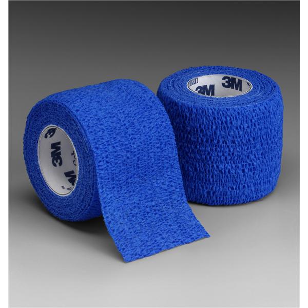 3M Healthcare Bandage Coban Wrap Elastic 1"X5Yd Latex Non-Sterile Blue 30/Bx - 1581B