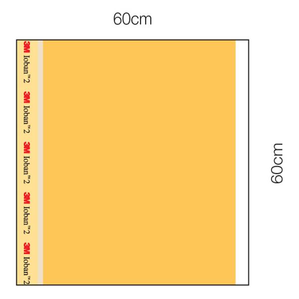 3M Healthcare Drape Surgical Ioban 2 Non-Fenestrated 23X23" Clear Sterile 10/Bx, 4 Bx/Ca - 6648EZ