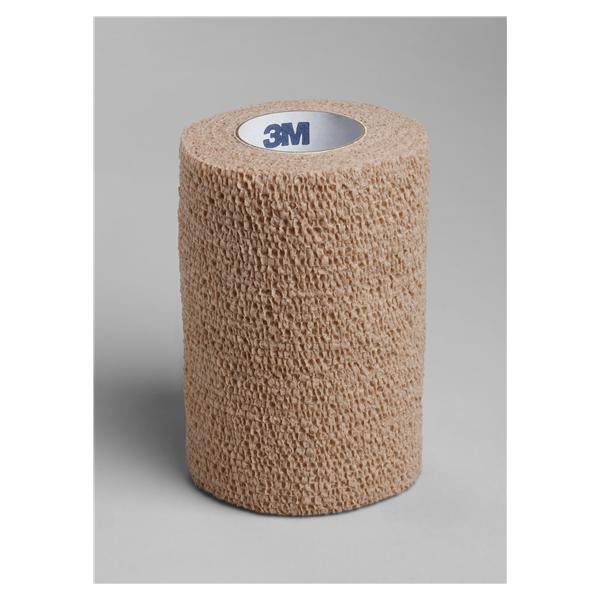3M Healthcare Bandage Coban Wrap Elastic 4"X5Yd Latex Non-Sterile Tan Rl, 18 Ea/Ca - 1584