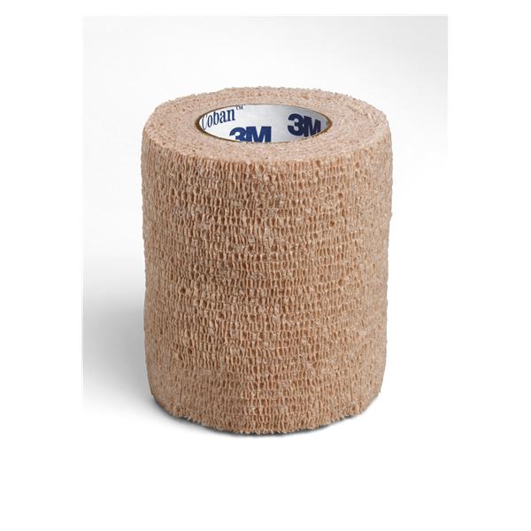 3M Healthcare Bandage Coban Wrap Elastic 3"X5Yd Latex Non-Sterile Tan Ea, 24 Ea/Ca - 1583