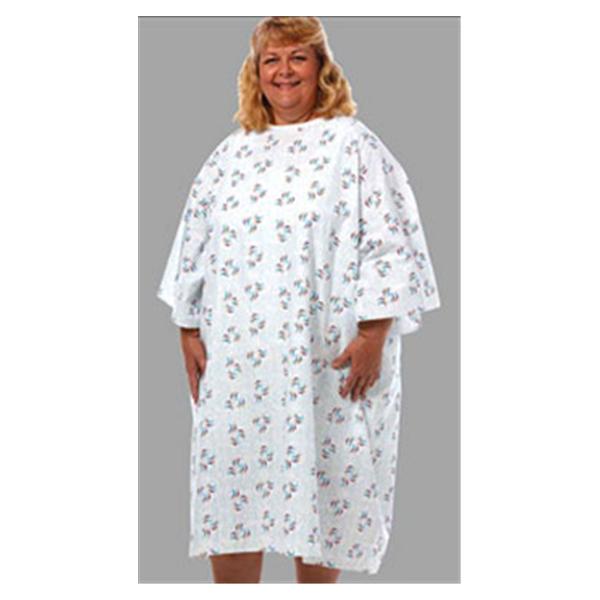Fashion Seal Gown Patient Polyester / Cotton Sheeting Sm 47" Unsx Rndrp Bck Ovrlp Adlt 1/Ea - 735-NS