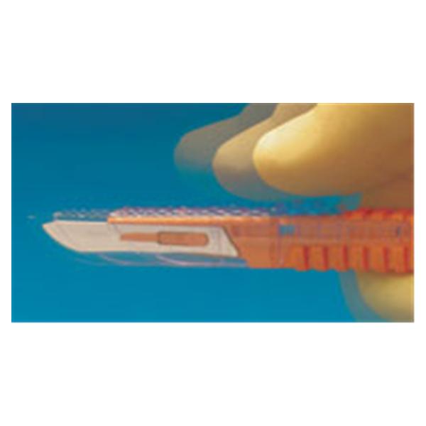 Accutec Blades Scalpel Surgical #10 Polymer Coated Safety Sterile Disposable 10/Bx, 12 Bx/Ca - 73-0610