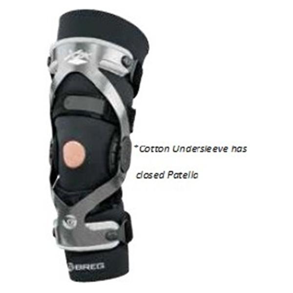 Breg. Undersleeve Brace Knee Cotton/Lycra Black Size Small Ea - 9852