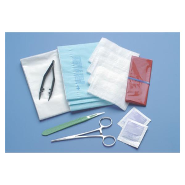 Busse Hospital Disposable Tray Incision/Drainage With Posi-Grip Plastic Forceps Lf Sterile Ea, 20 Ea/Ca - 758