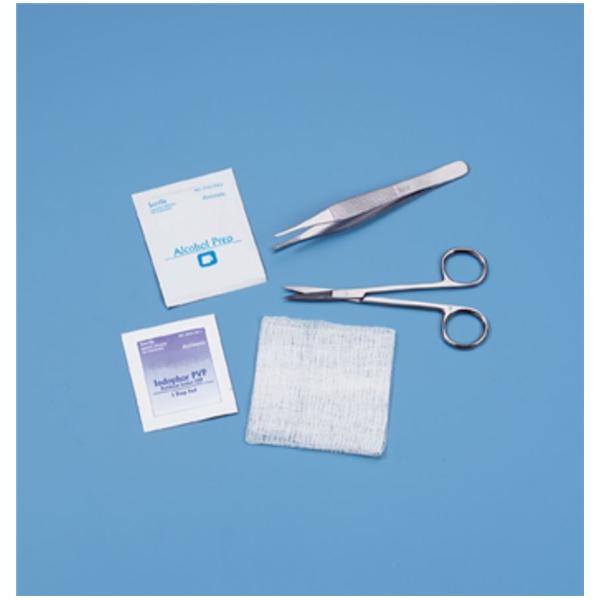 Busse Hospital Disposable Kit Suture Removal With Floor-Grade Iris Suture Scissors Lf Sterile Ea, 50 Ea/Ca - 723