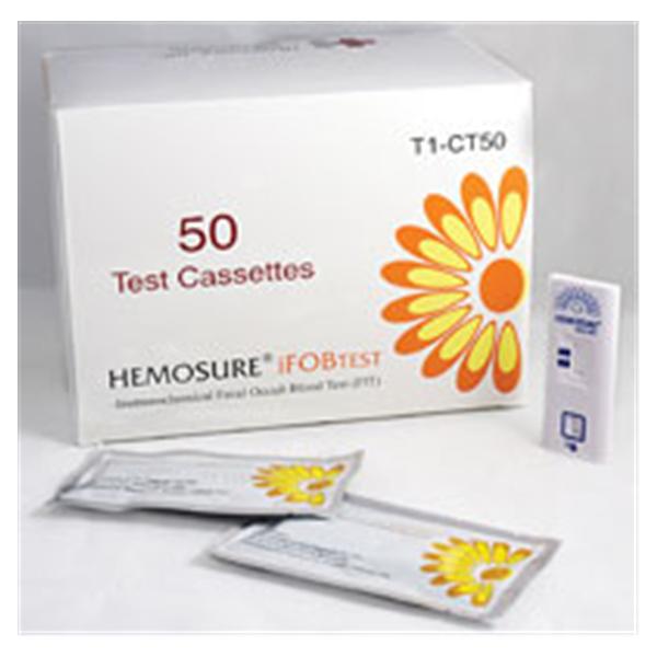 Hemosure Hemosure Ifob: Immunological Fecal Occult Blood Test Kit W/ Cassettes Only 50/Bx - T1-CT50