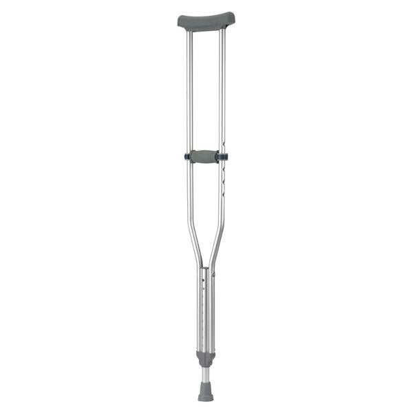 Drive Medical Designs Crutch Ez Adjust Aluminum 54-62" Youth 1/Pr, 8 Pr/Ca - 10431-8