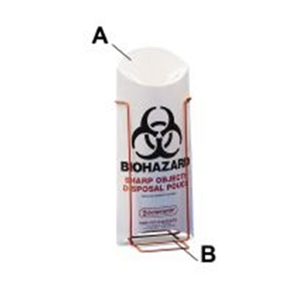 Bel-Art Products Pouch Biohazard Poxygrid 5-1/2X13" Wht/Blk/Rd 10Mil Symbl Ns Ovl 200/Package - H132340000