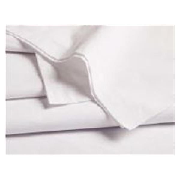 Encompass Group Sheet Flat 66X108" Muslin Cotton/Polyester White 12/Pk - 49624-108