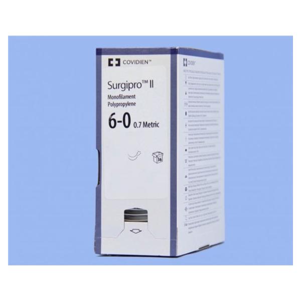 Medtronic MITG-Covidien Suture 6-0 Pp Cv-1/Cv-1 Surgipro Ii Blue 18" Double Arm Monofilament 36/Ca - VP746X