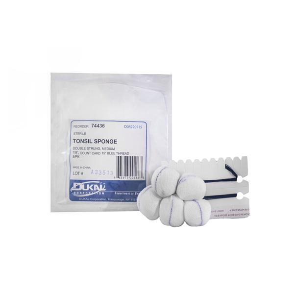 Dukal Corporation Sponge Toil 100% Cotton 7/8" Medium X-Ray Detectable Sterile Lf 500/Case - 74436