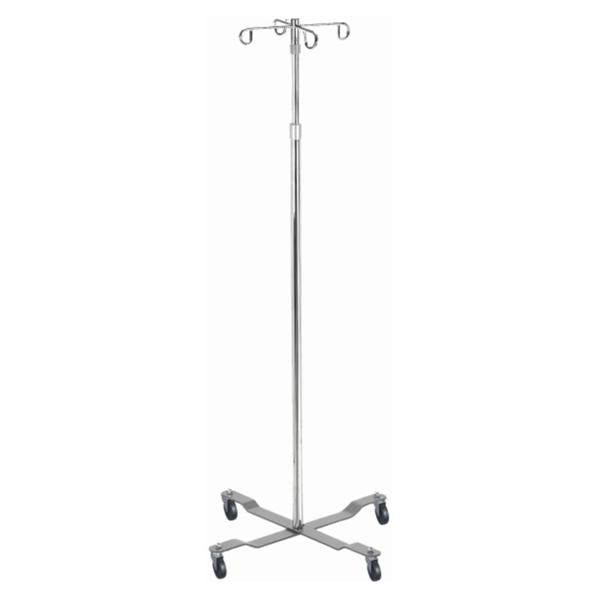 Drive Medical Designs Stand Iv Economy 2 Removable Hook 40-82" Height Adjustment Ea - 13033