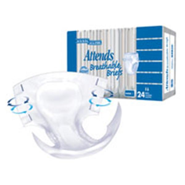 Attends Healthcare Products Brief Attends Adult Unisex Xl 58-63" Heavy White 3X20/Ca - BR40