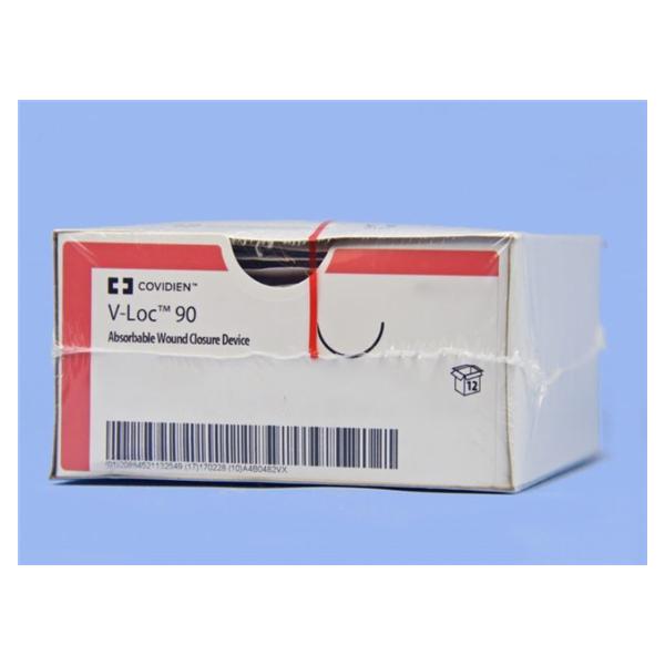Medtronic MITG-Covidien Suture 2-0 Glycolide P-12 V-Loc 90 Undyed 12" Barbed Absorbable 12/Ca - VLOCM0015